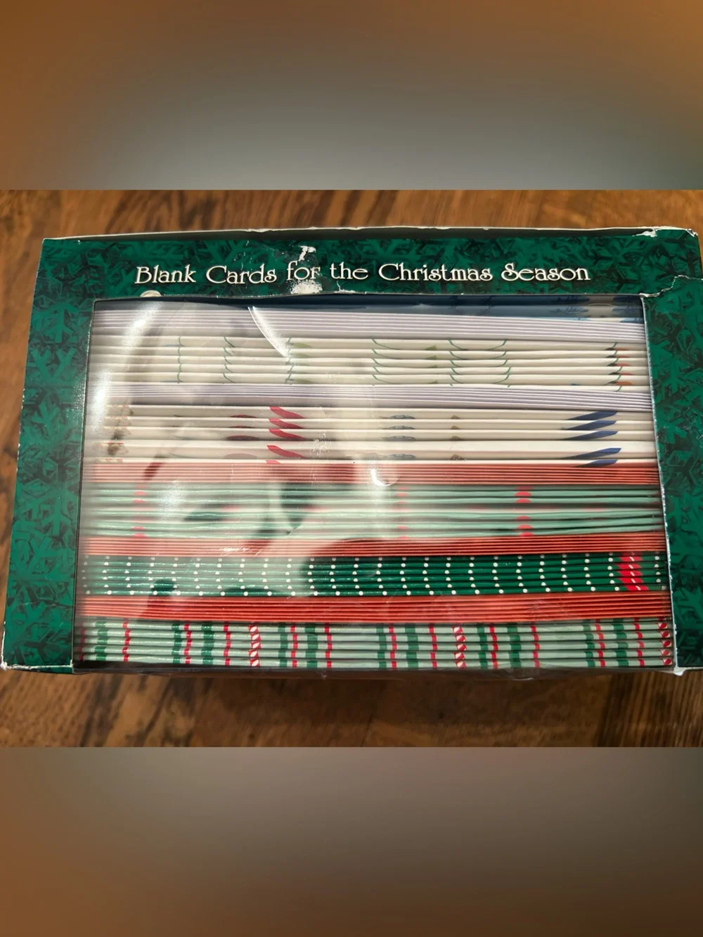 Nicole Photo Frame Christmas Cards - Green (36 Pack) w/36 envelopes. Orig 32.00